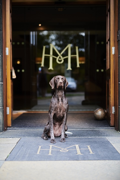 Charlie at front door of MH